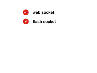 web socket

ﬂash socket
 