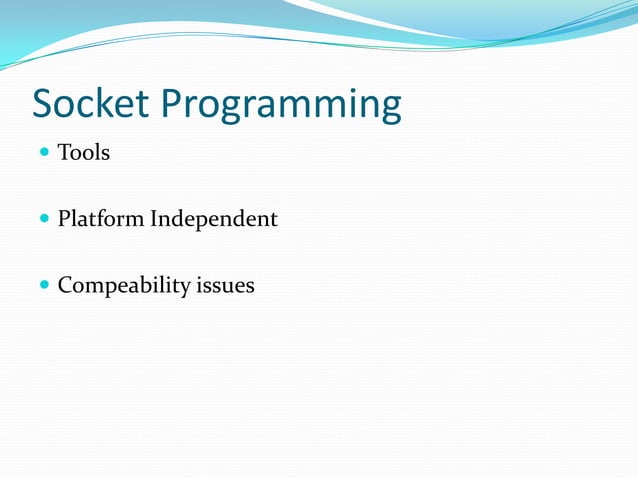 Socket programing | PPTX