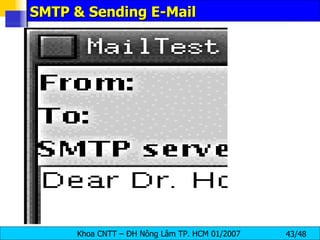 SMTP & Sending E-Mail 