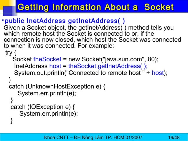 Socket Programming | PPT
