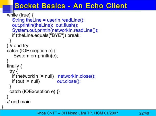 Socket Programming | PPT
