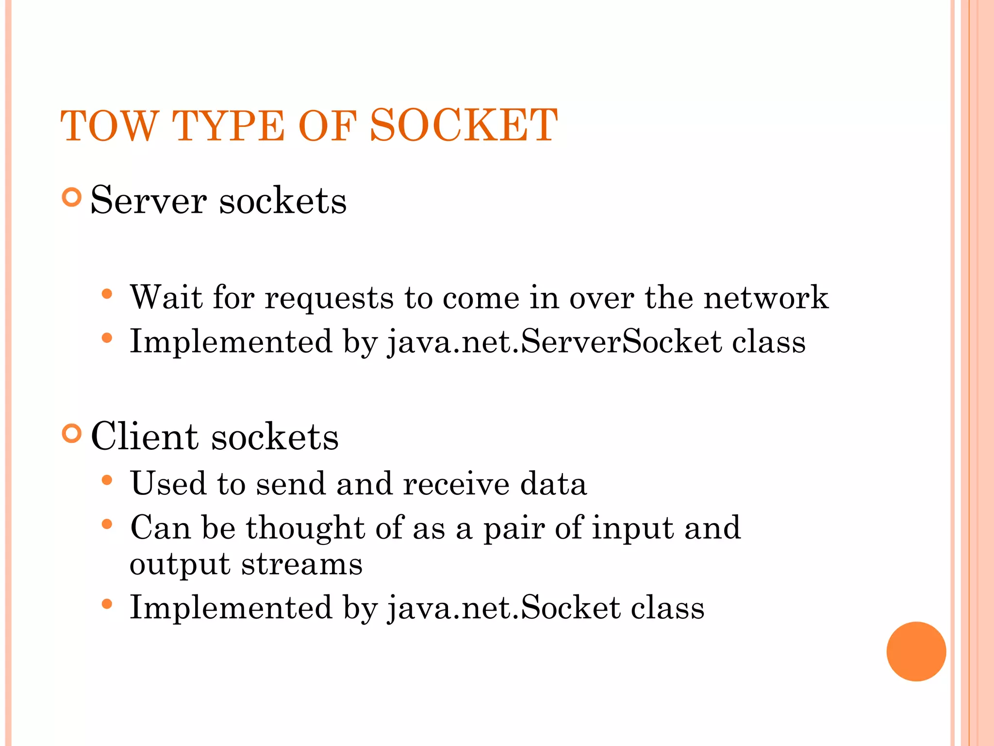 Socket programming | PPT