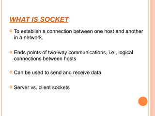 Socket programming | PPT