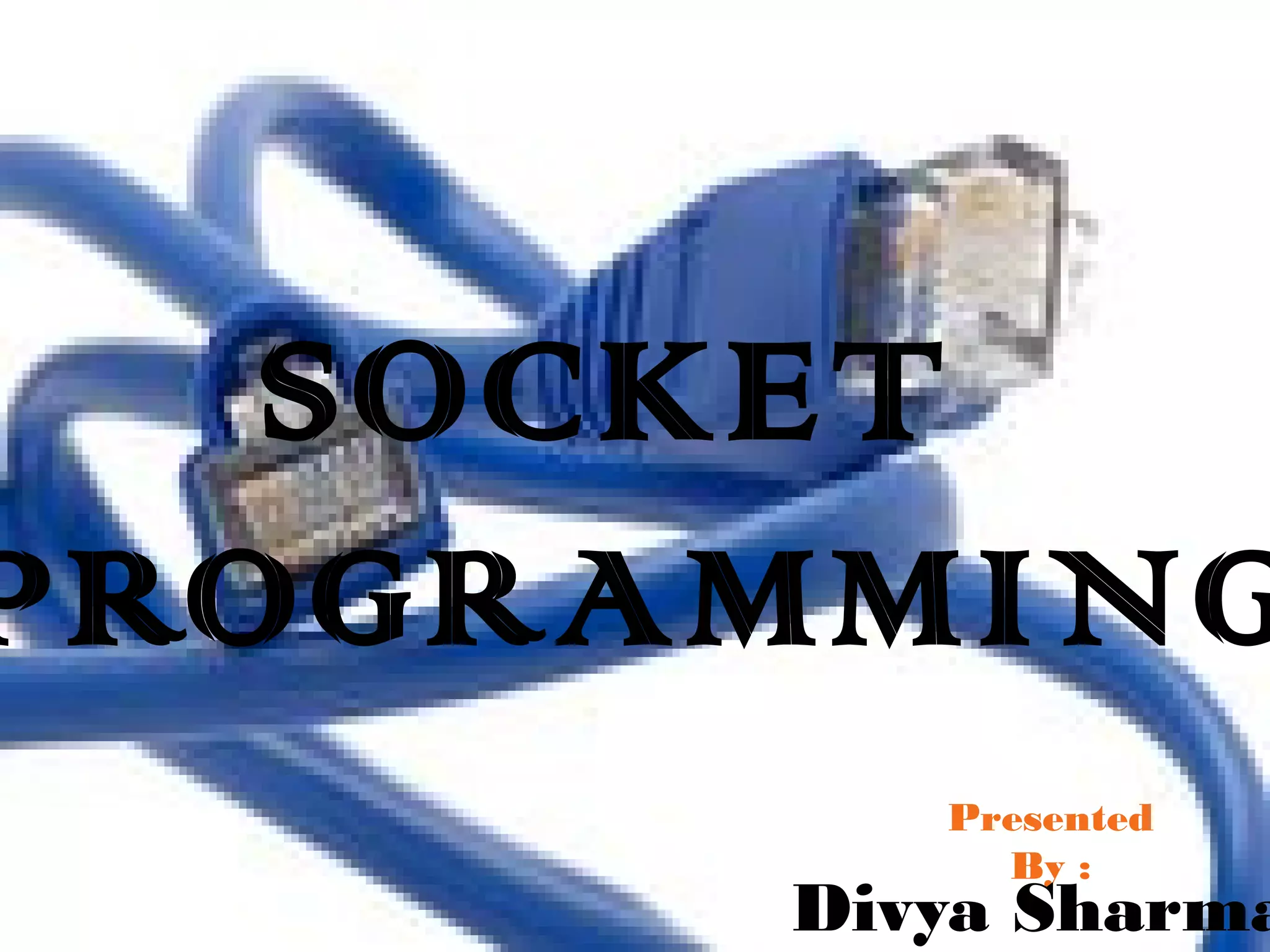 Socket programming | PPT
