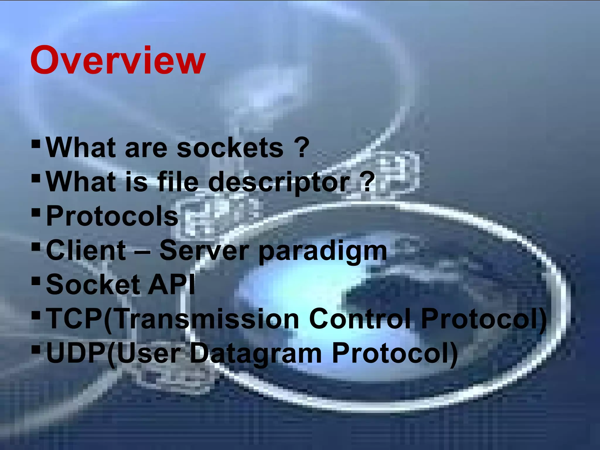 Socket programming | PPT | Free Download