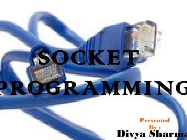 Socket programming | PPT