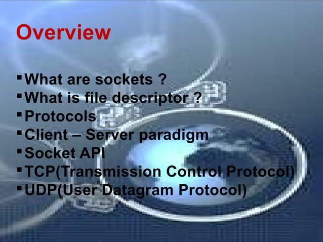 Socket programming | PPT