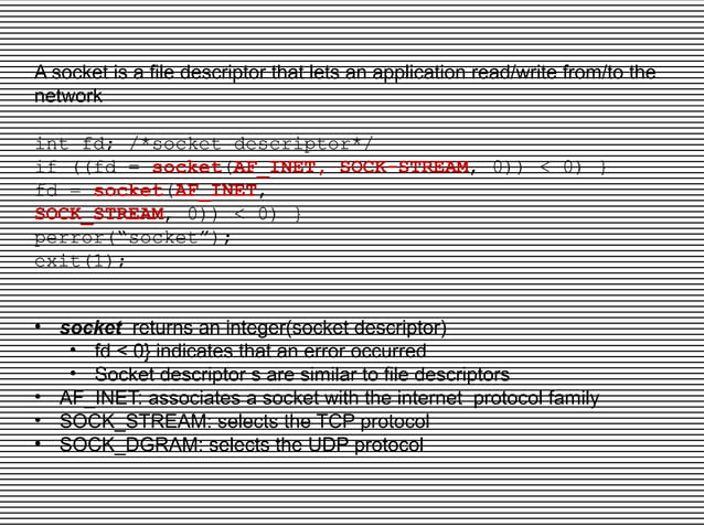 Socket programming | PPT