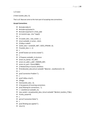Socket programming | PDF