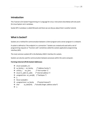 Socket programming | PDF