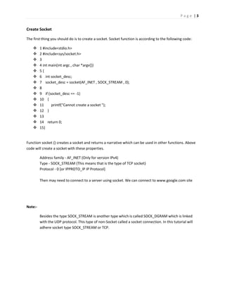Socket programming | PDF