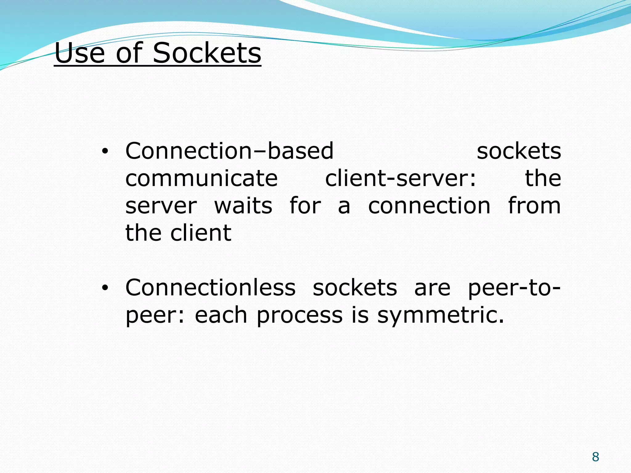 Socket programming | PPTX | Computer Networking | Computing