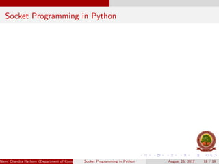 Socket programming | PPT