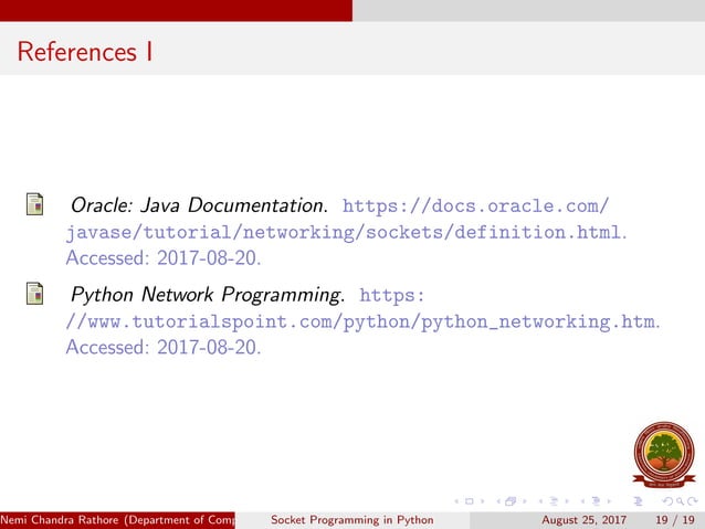 Socket programming | PPT