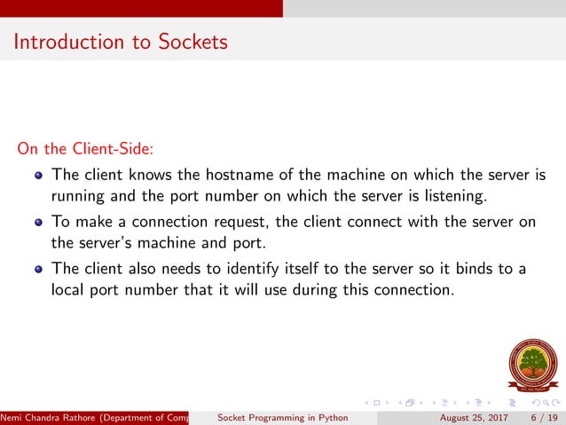 Socket programming | PPT