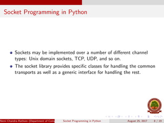 Socket programming | PPT