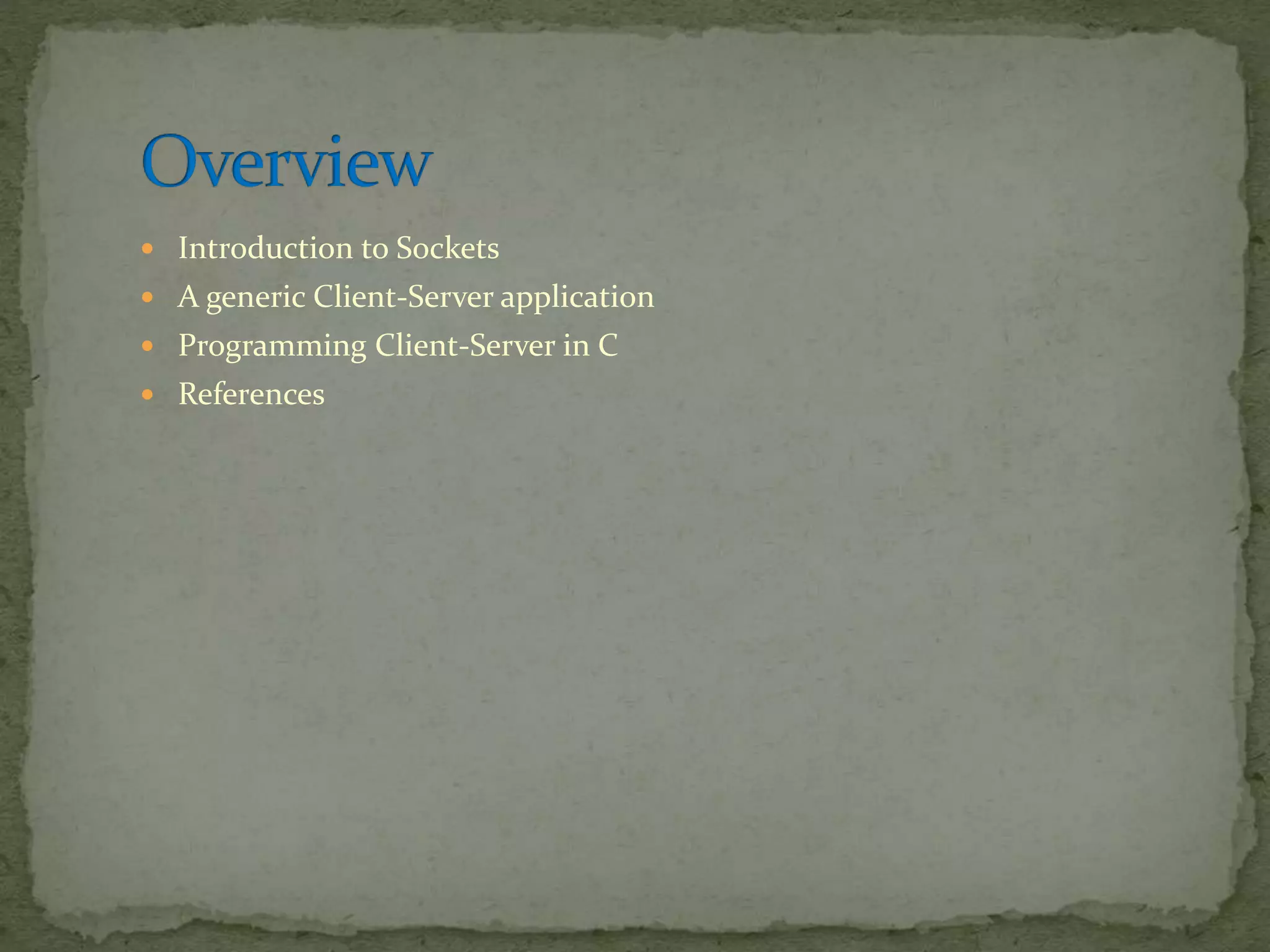 Socket programming | PPT