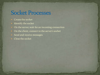 Socket programming | PPT