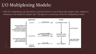 I/O Multiplexing Models:
 
