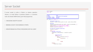 Socket python | PPTX | Programming Languages | Computing