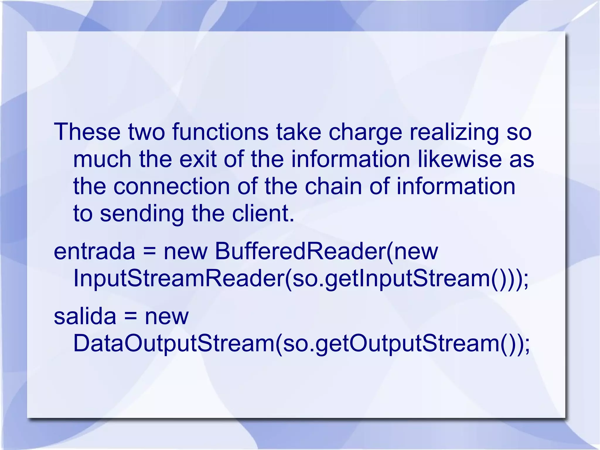 This is code the servidor. 