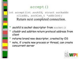 Introduction to sockets tcp ip protocol.ppt | Computer Networking ...