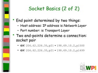 Introduction to sockets tcp ip protocol.ppt | Computer Networking ...