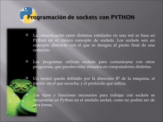 Sockets En Python Por Antoni Luque Delgado | PPT