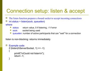 Sockets_Winsock.ppt A ppt on Socket programming in computer networks | PPT