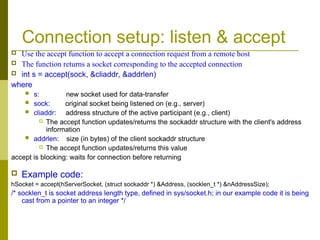 Sockets_Winsock.ppt A ppt on Socket programming in computer networks | PPT