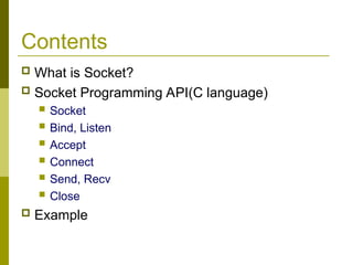 Sockets_Winsock.ppt A ppt on Socket programming in computer networks | PPT