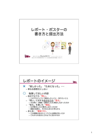 Socla12 レポートポスターの書き方と提出方法
