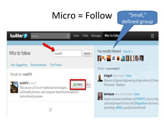 Micro = Follow “ Small,” defined group 