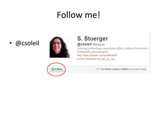 Follow me! @csoleil 
