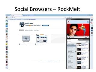 Social Browsers – RockMelt  