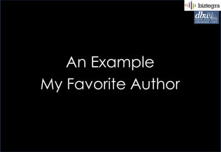 An Example
My Favorite Author
 