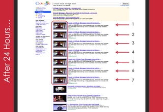 After 24 Hours…




    6
        5
            4
                3
                    2




7
                        1
 