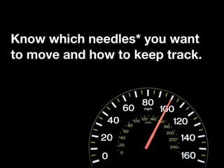 Know which needles* you want
to move and how to keep track.
 