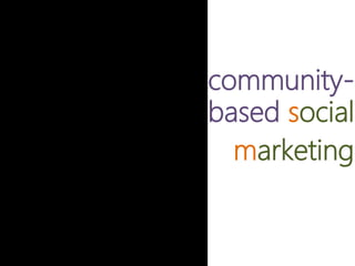 community
-based
social
marketing
 