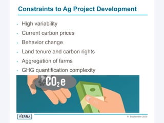 Enhancing investment in soil health and carbon storage: Frontiers for linking finance and carbon accounting