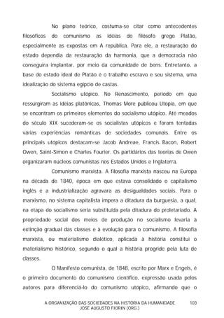 Sociedades na História da Humanidade