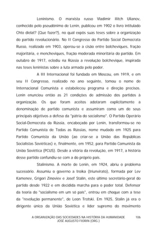 Sociedades na História da Humanidade