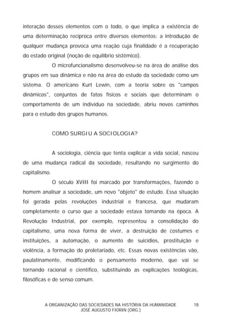 Sociedades na História da Humanidade