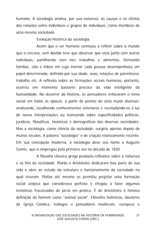 Sociedades na História da Humanidade