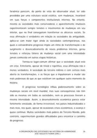 Sociedades na História da Humanidade