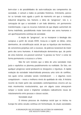 Sociedades na História da Humanidade