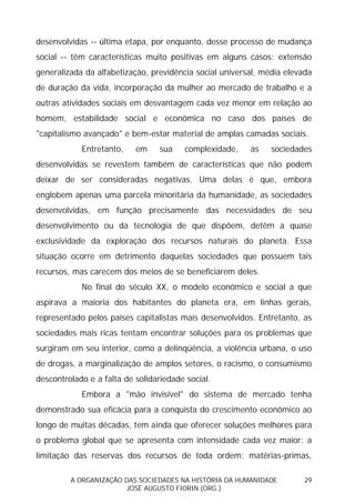 Sociedades na História da Humanidade