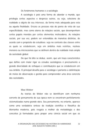 Sociedades na História da Humanidade