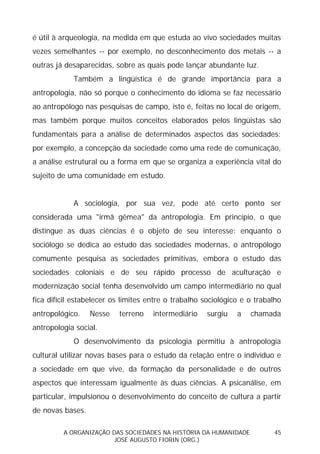 Sociedades na História da Humanidade