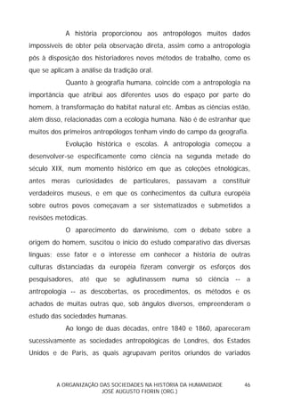 Sociedades na História da Humanidade